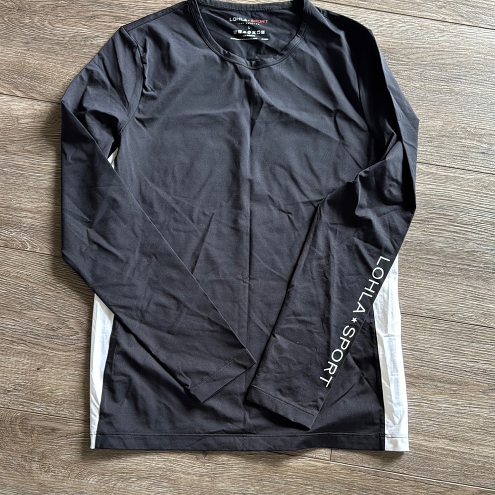 Women’s Black Long Sleeve Shirt LOHLA Sport NWOT